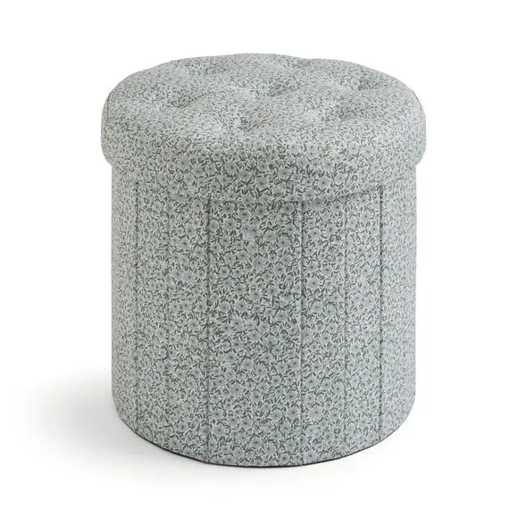 Vintage Ditsy Round Ottoman 3
