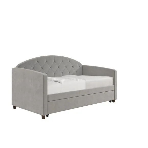 Aspen Velvet Daybed with Trundle 5