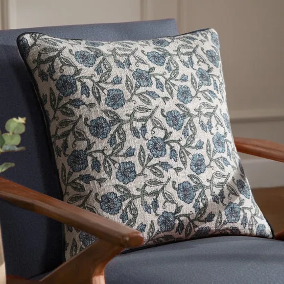 Delphine Floral Square Cushion