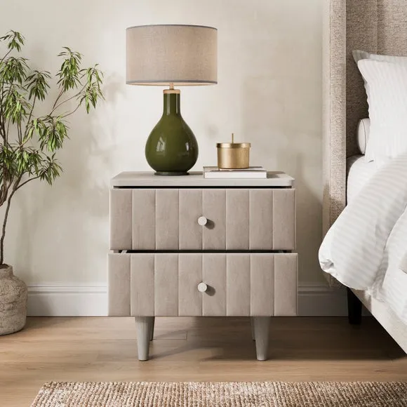 Alara 2 Drawer Bedside Table 2