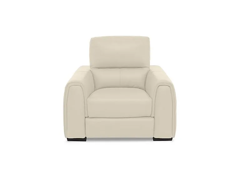 Flex Leather Armchair - BV Bisque