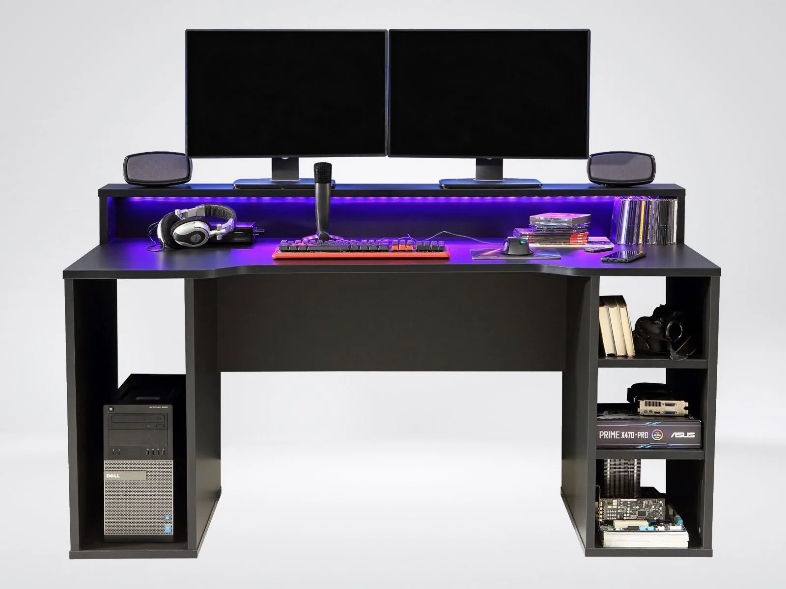 Flair Power X Gaming Desk in Black 2