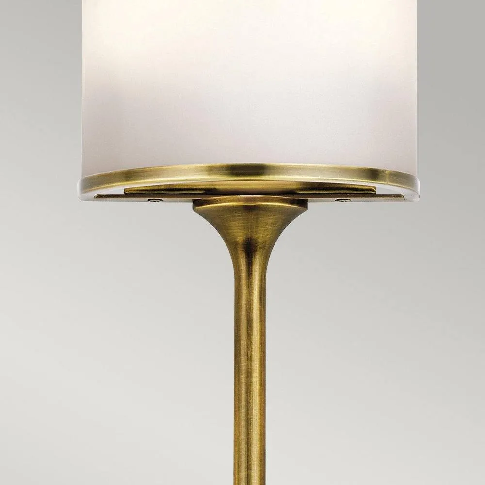 Netlighting Mona 2 Light Bathroom Wall Light Brass IP44 G9 in Yellow 3