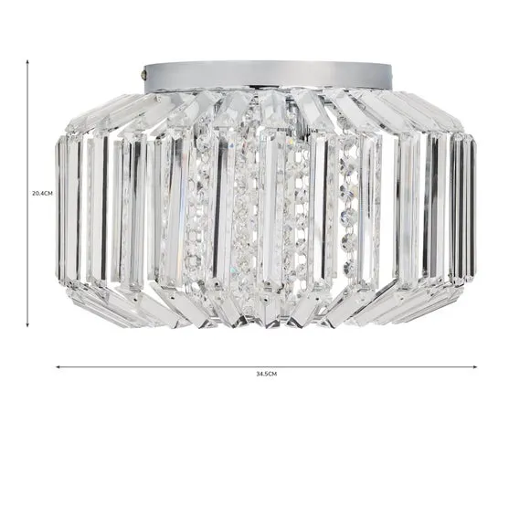 Chantilly Jewel Flush Ceiling Light 6
