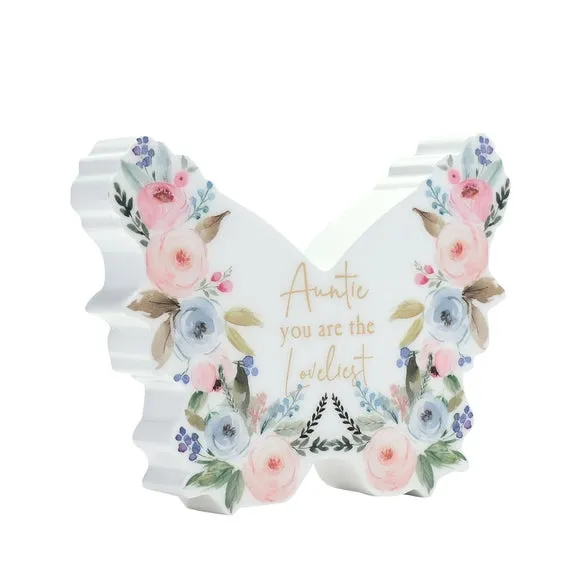 The Cottage Garden Auntie Butterfly Plaque 2