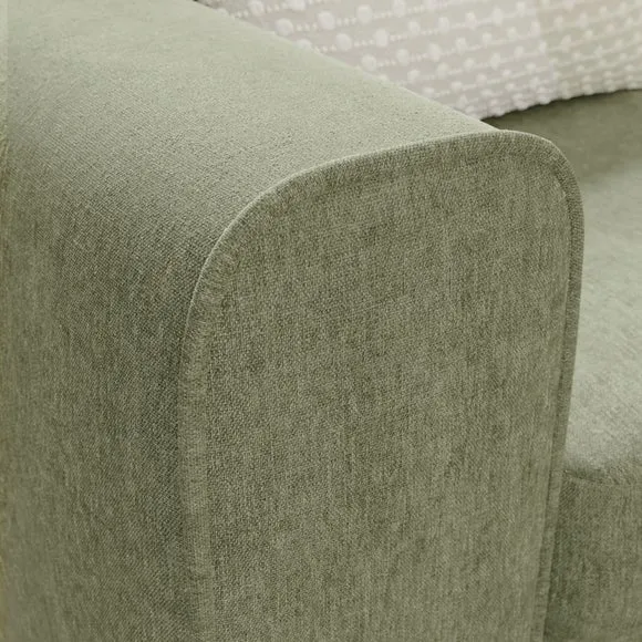 Abel Vintage Soft Chenille Corner Sofa 4