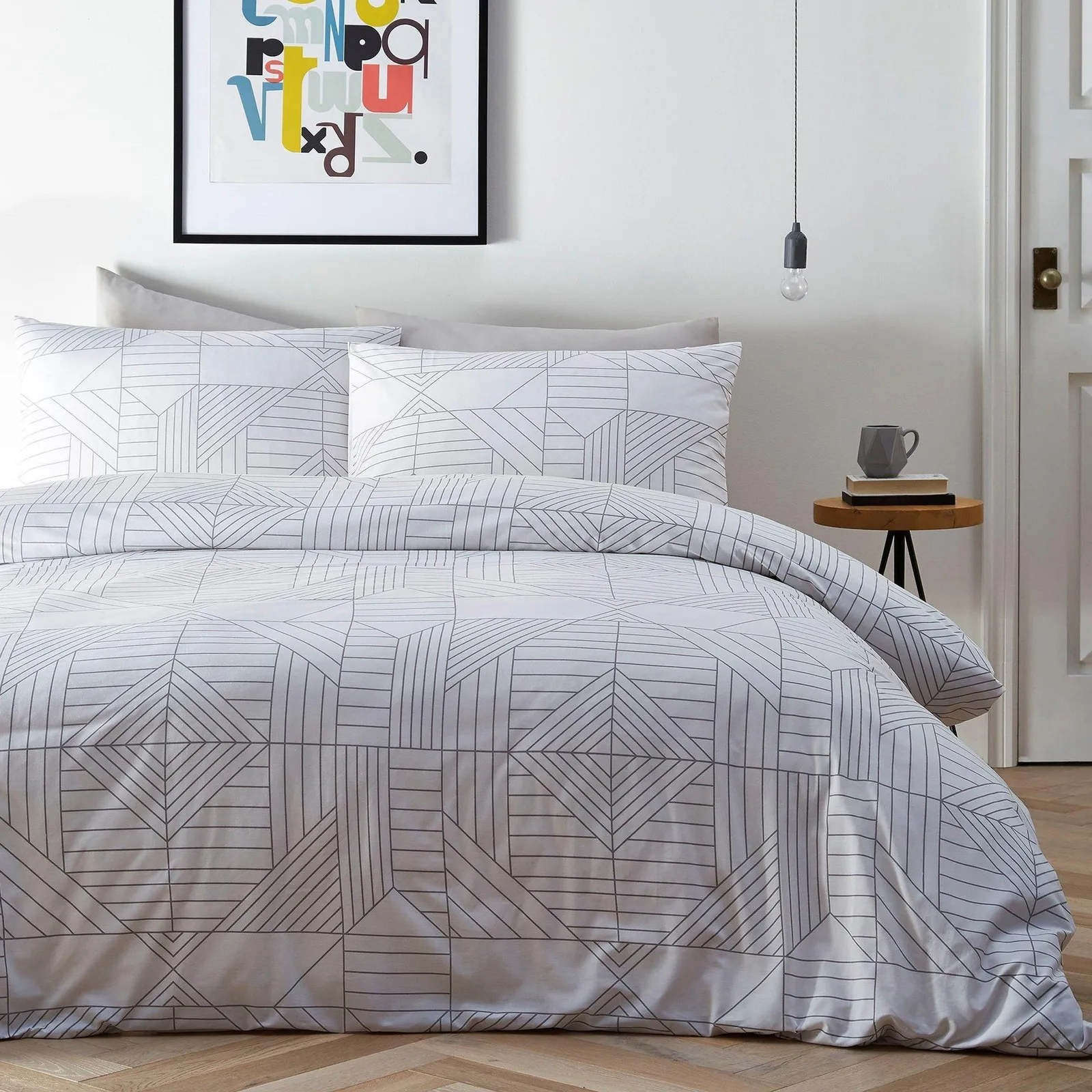 Solitaire Printed Double Duvet Set