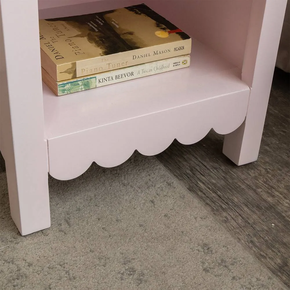 Melody Maison Chest of 3 Drawers & Pair Of Bedside Tables - Staunton Pink Range in Baby Pink 6