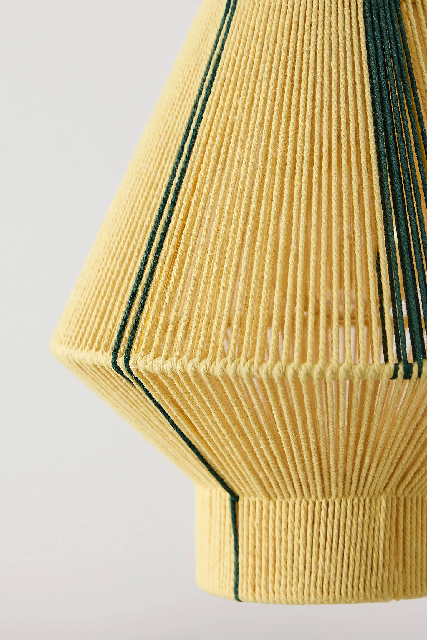 Yellow Woven Lamp Shade - Yellow 3
