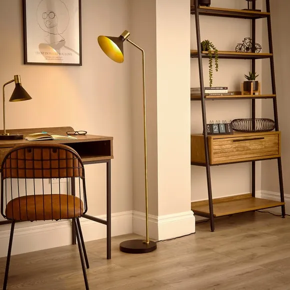 Morgan Industrial Adjustable Reading Floor Lamp 2