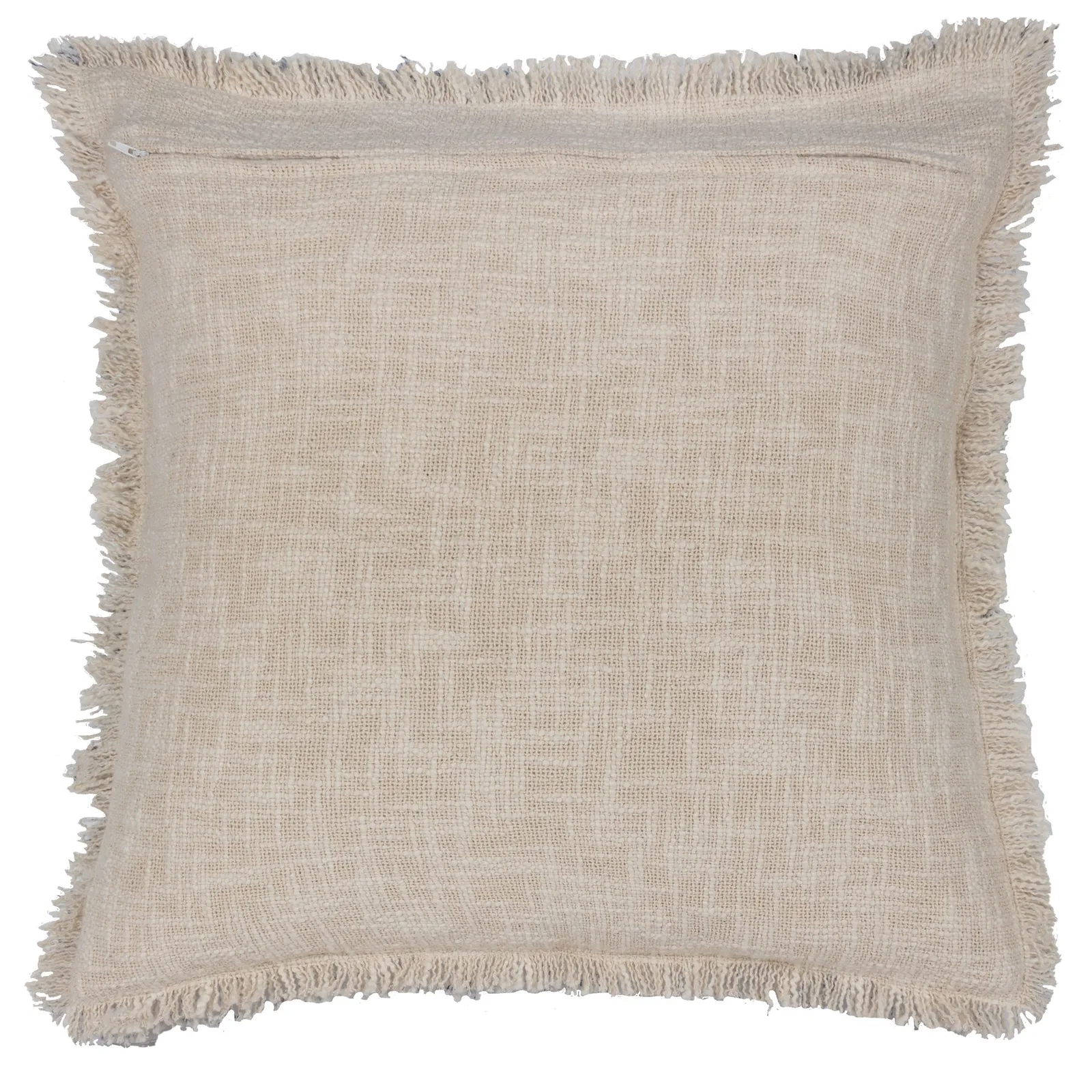 Paoletti Durelle 100% Cotton Paisley Fringed Cushion in Mid Blue 3