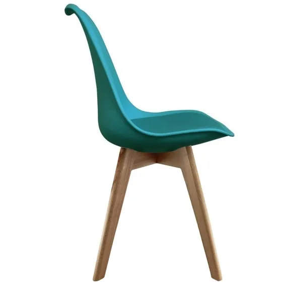 Fusion Living Soho Plastic Dining Chair with Squared Legs 4