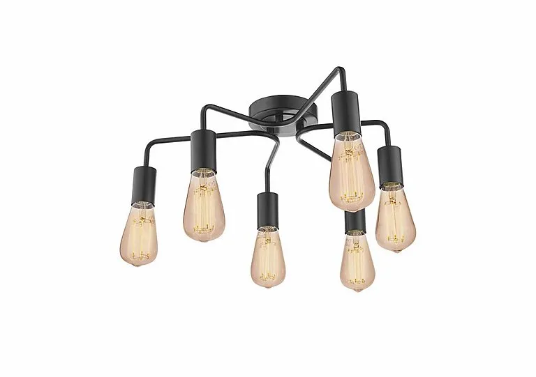 Daya 6 Light Semi Flush Pendant