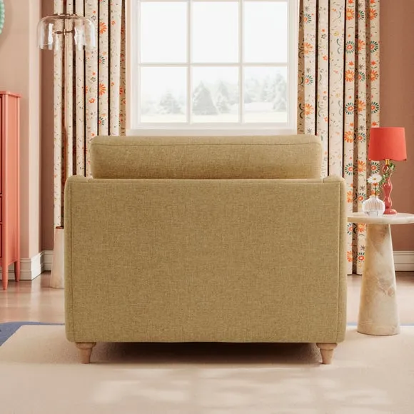 Hattie Slub Faux Linen Snuggle Sofa 4