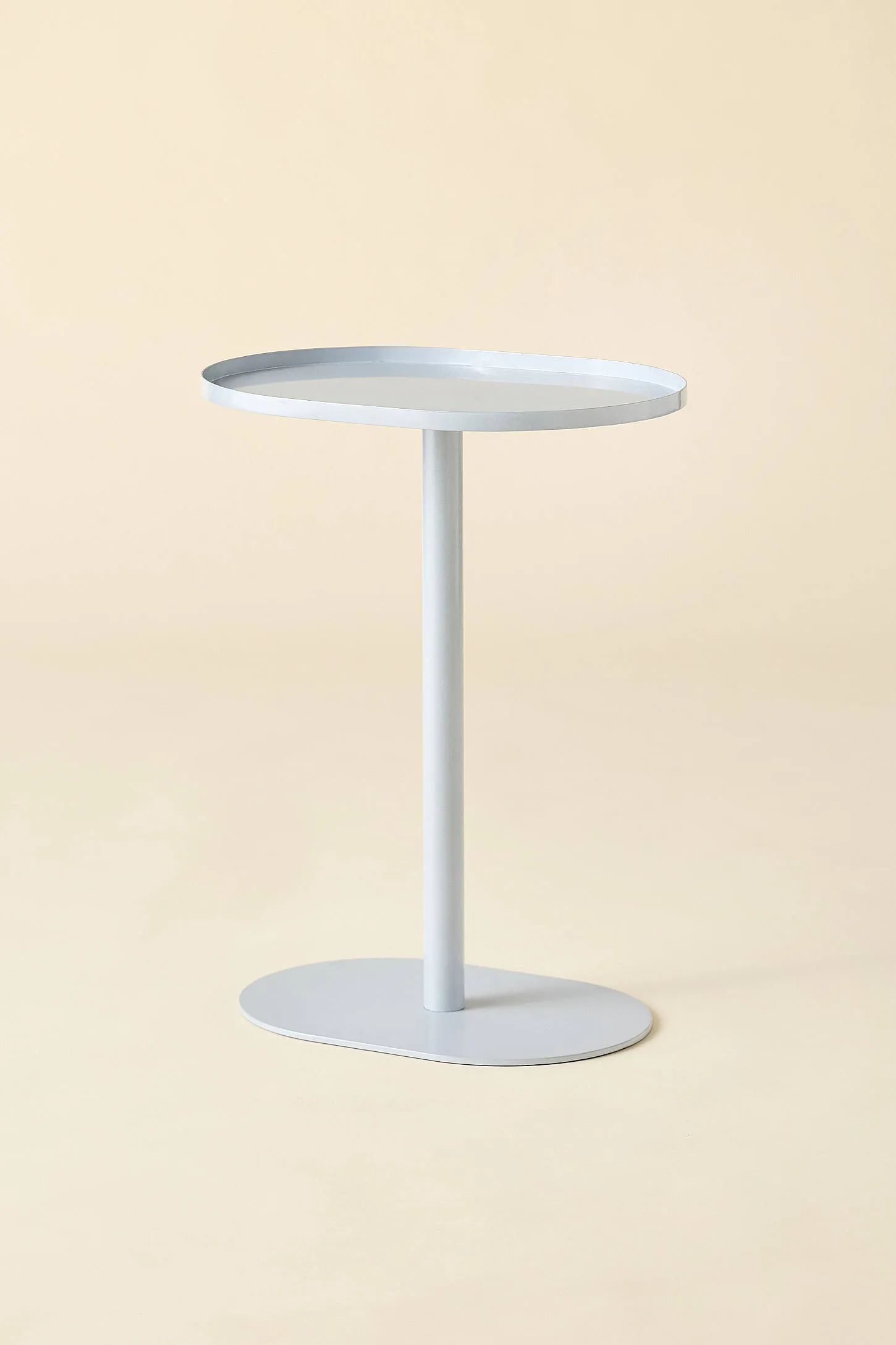 Oval Side Table - Light Blue 2