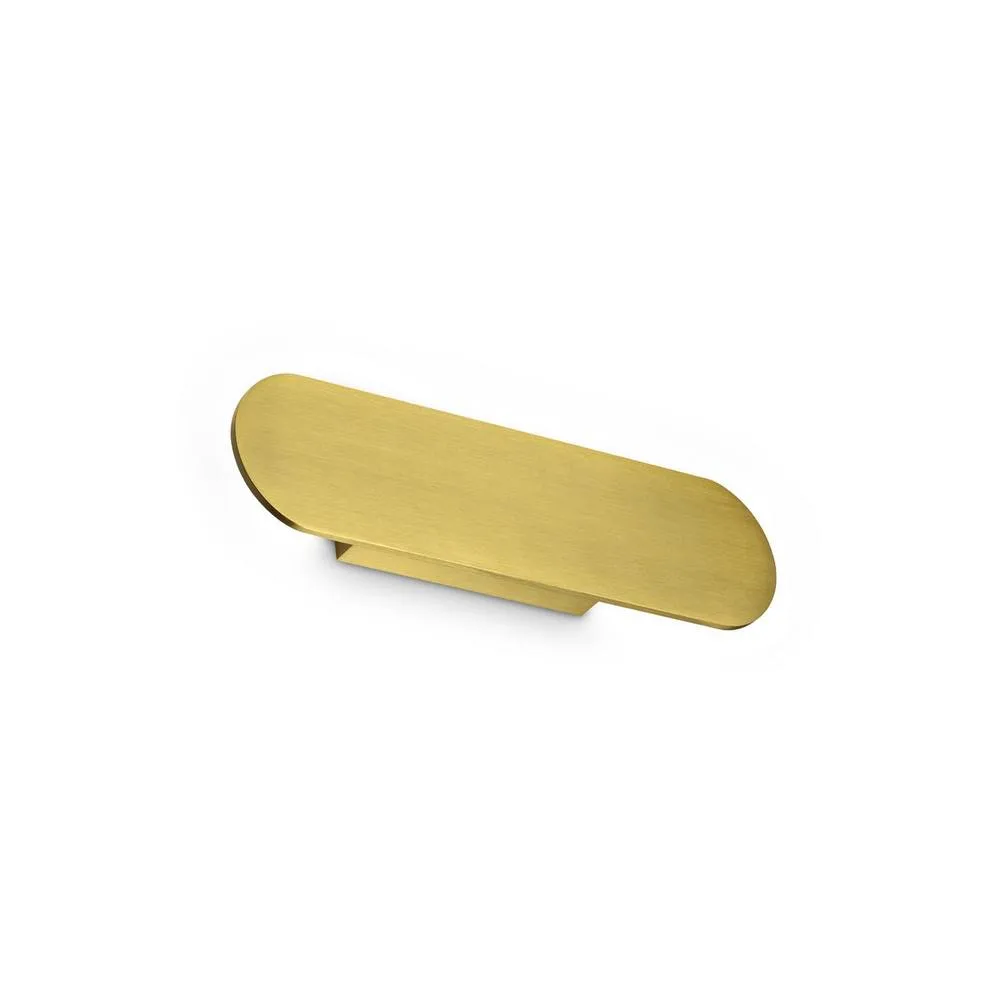 Netlighting Zig Zag Oval Integrated LED Wall Lamp Brass 1300lm 3000K in Gold