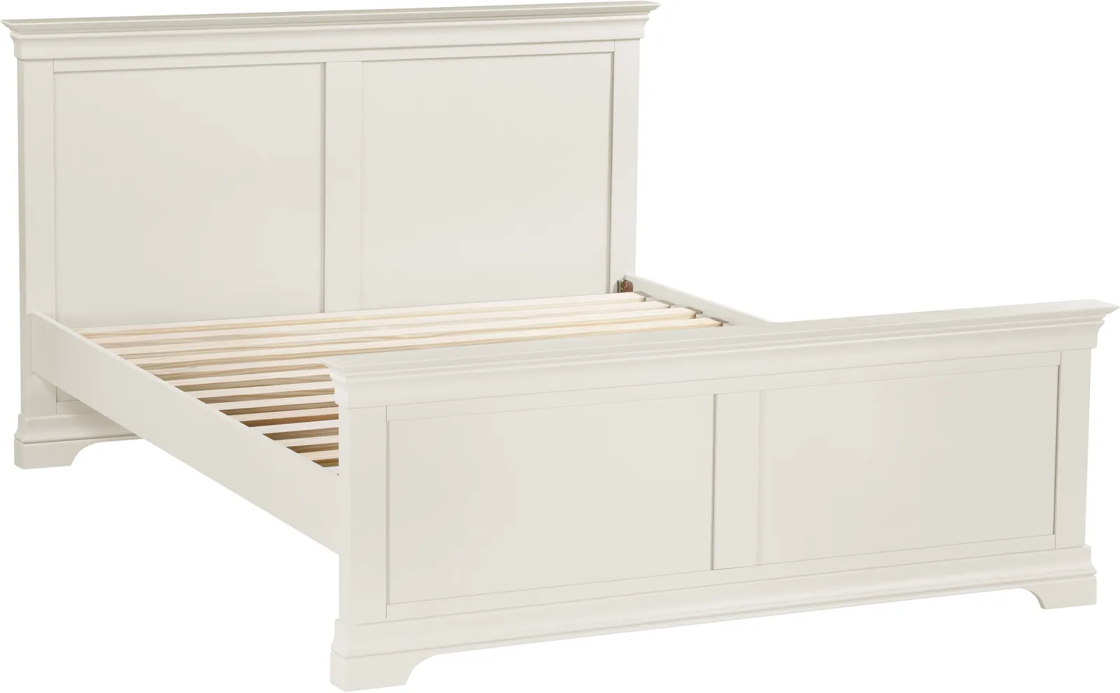 Seconique Bordeaux 5' Bed High Foot End (Part Assembled) in Ivory 2