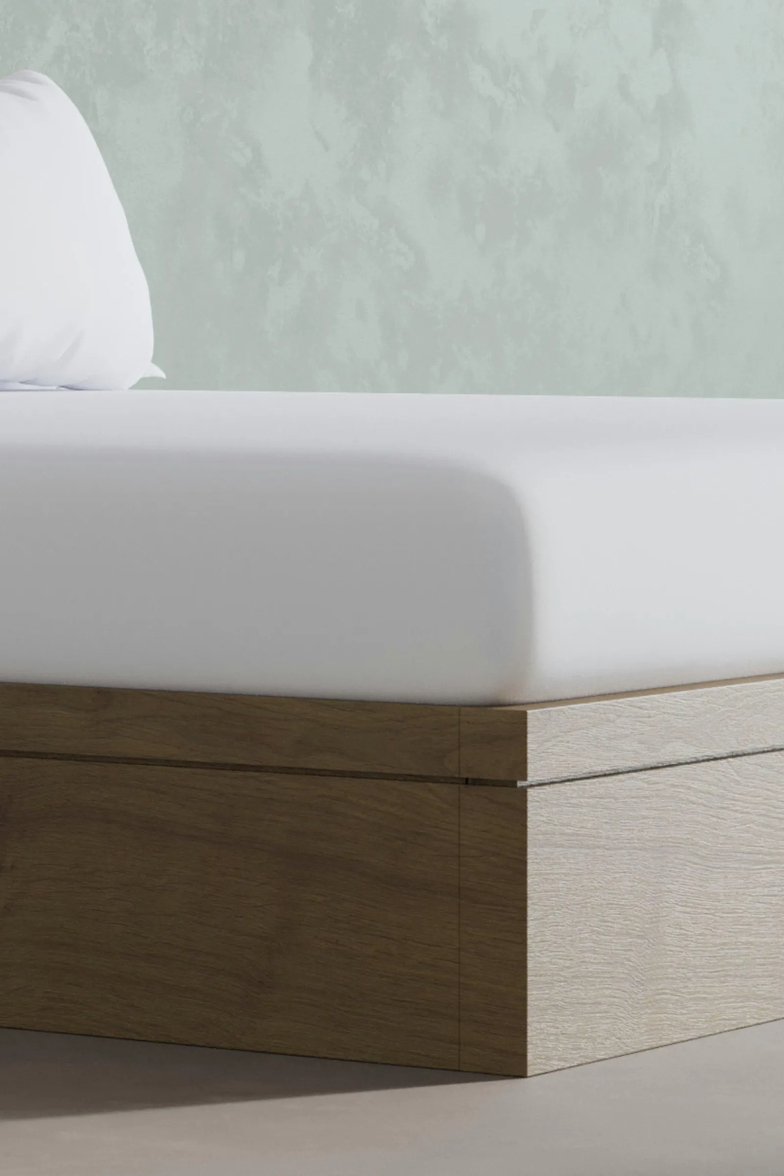 Panda 100% Bamboo Flat Sheet Pure White - Double, White 2