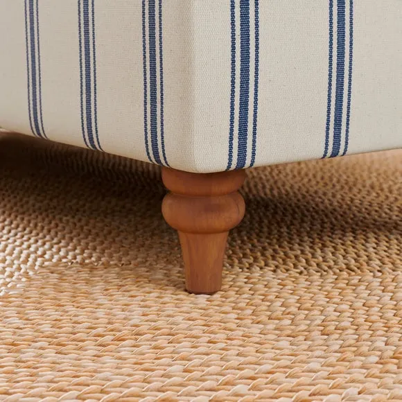 Long Folkstone Stripe Storage Footstool 4