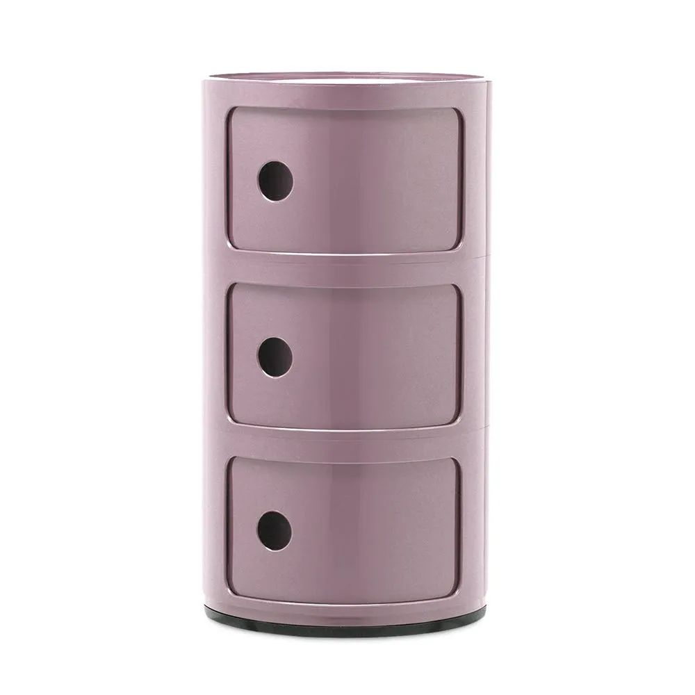 Kartell Componibili Cabinet 3 Element Mauve 2
