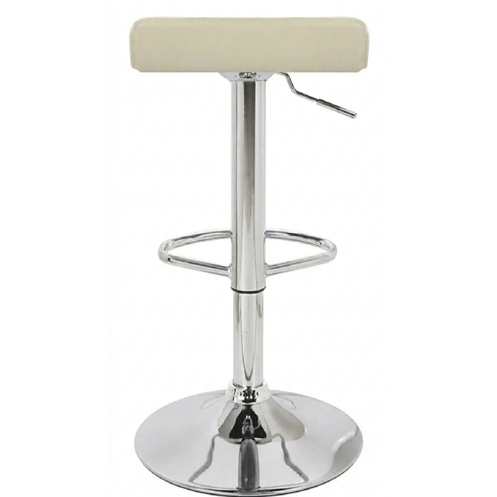 netfurniture Zest Cream Padded Kitchen Bar Stool - Height Adjustable 5