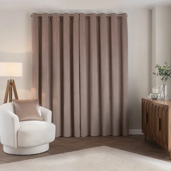 Shimmer Velour Eyelet Curtains 4
