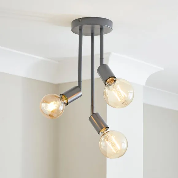 Koppla 3 Light Semi Flush Ceiling Light
