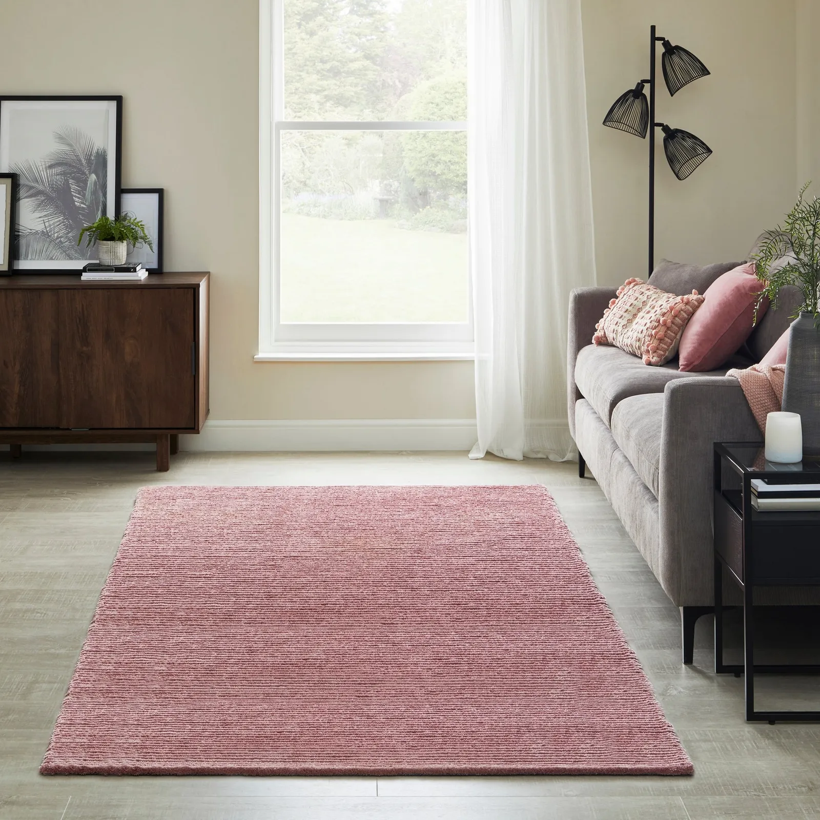 Cord Rug Cord Rose