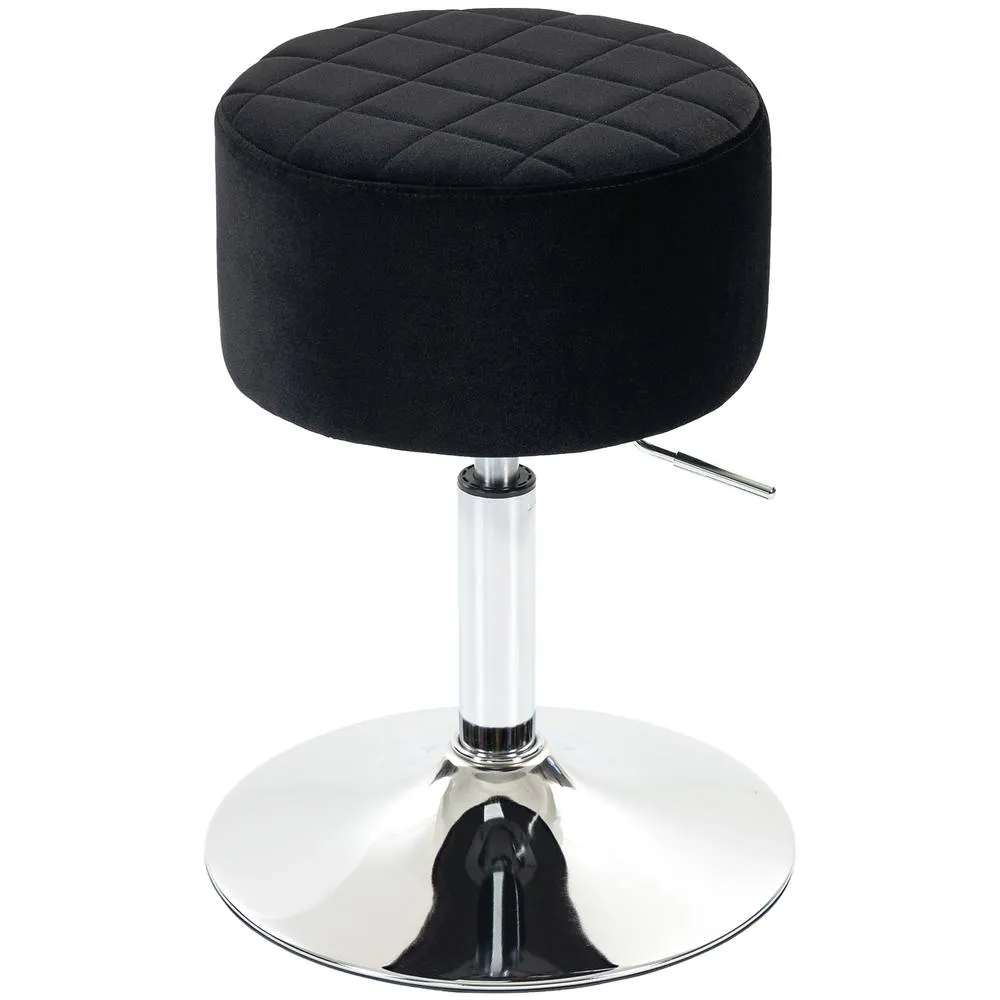 HOMCOM Bar Stool Adjustable Swivel 1 Piece in Black