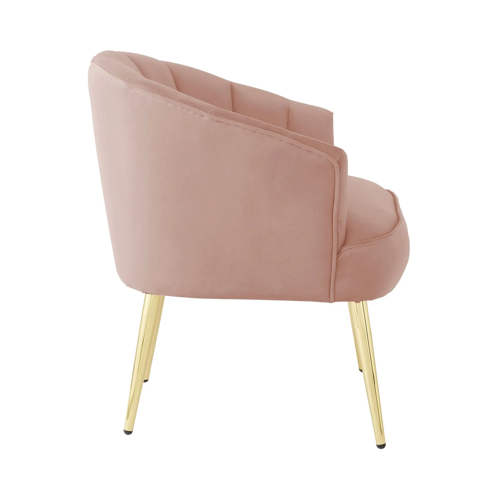 GFW Pettine Velvet Accent Chair in Pink 4