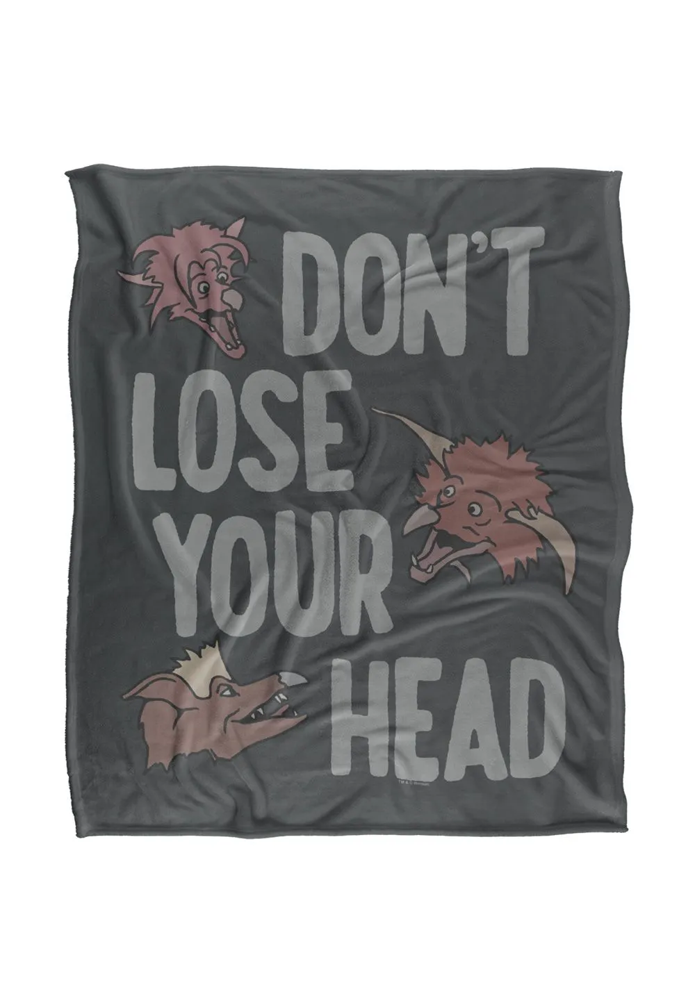 Jim Henson Labyrinth Don'T Lose Your Head Silky Touch Super Soft Throw Blanket 152 X 127 cm in White