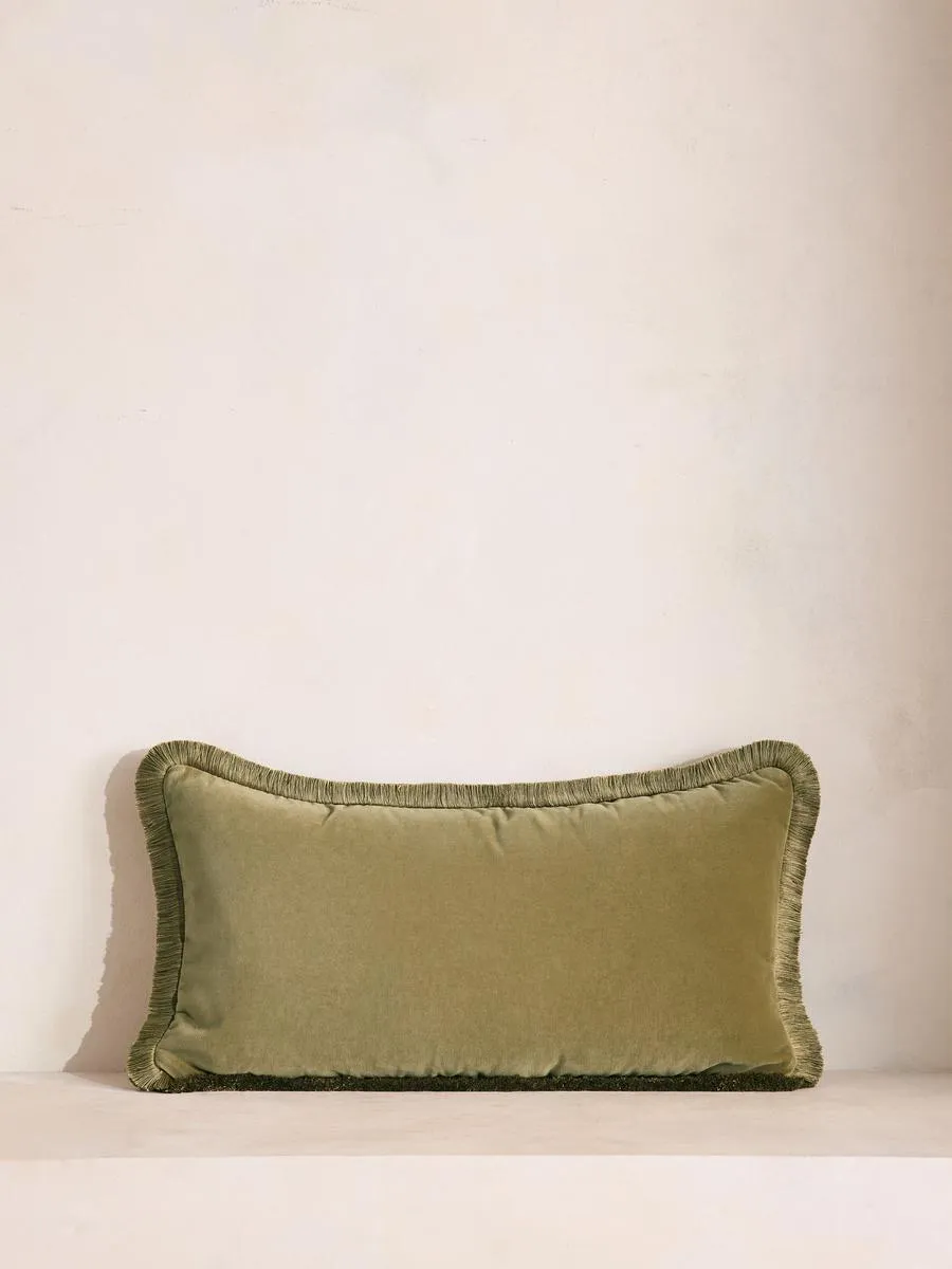 Margeaux Oblong Cushion, Lichen