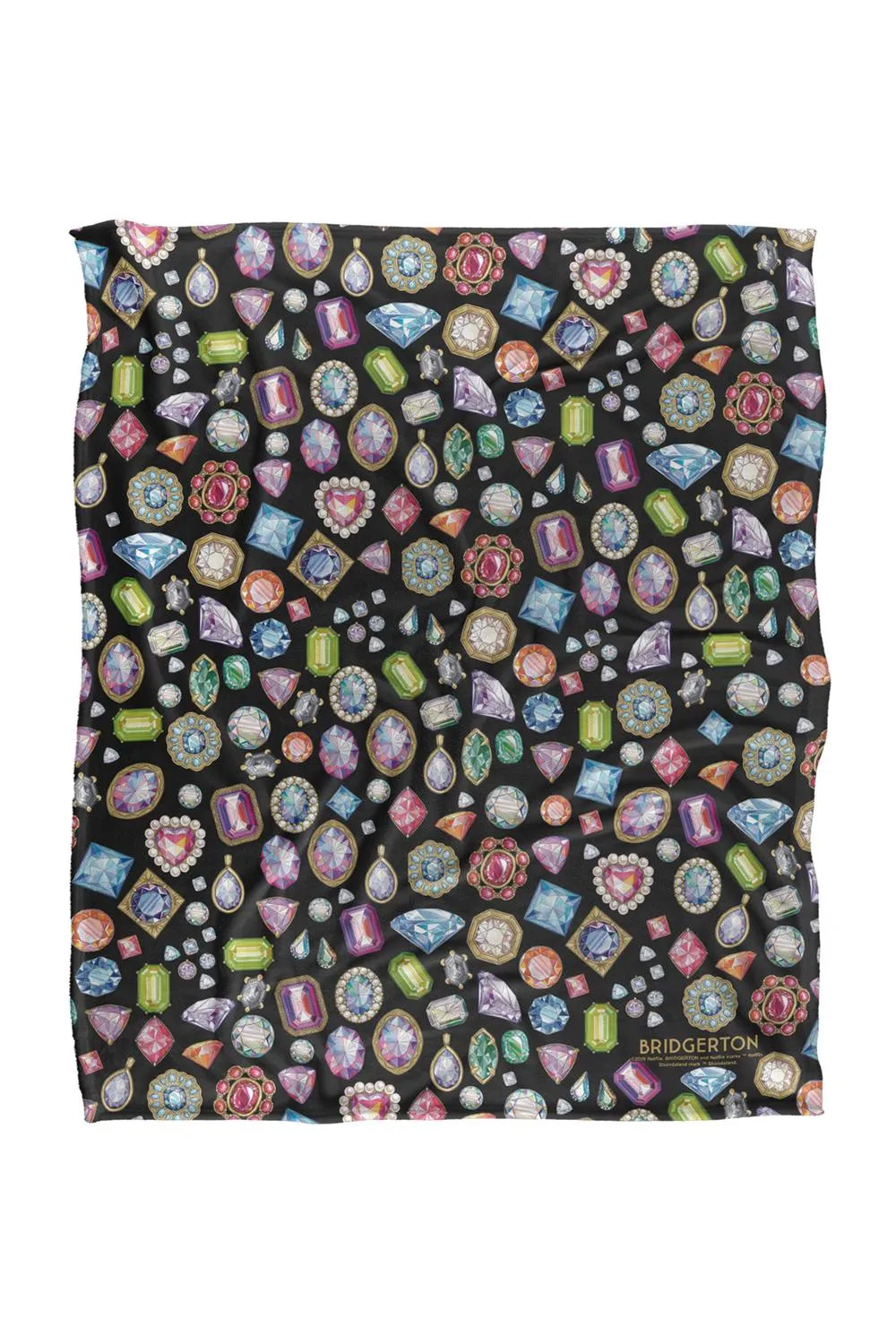 Netflix Bridgerton Crown Jewels Silky Touch Soft Throw Blanket 152 X 127 Cm