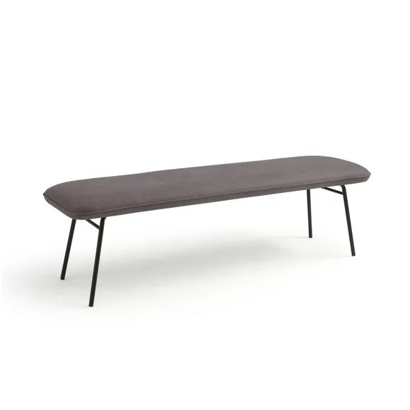 Barker Dining Bench, Faux Leather 4