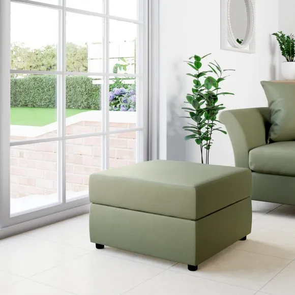 Square Opulent Velvet Storage Footstool 1