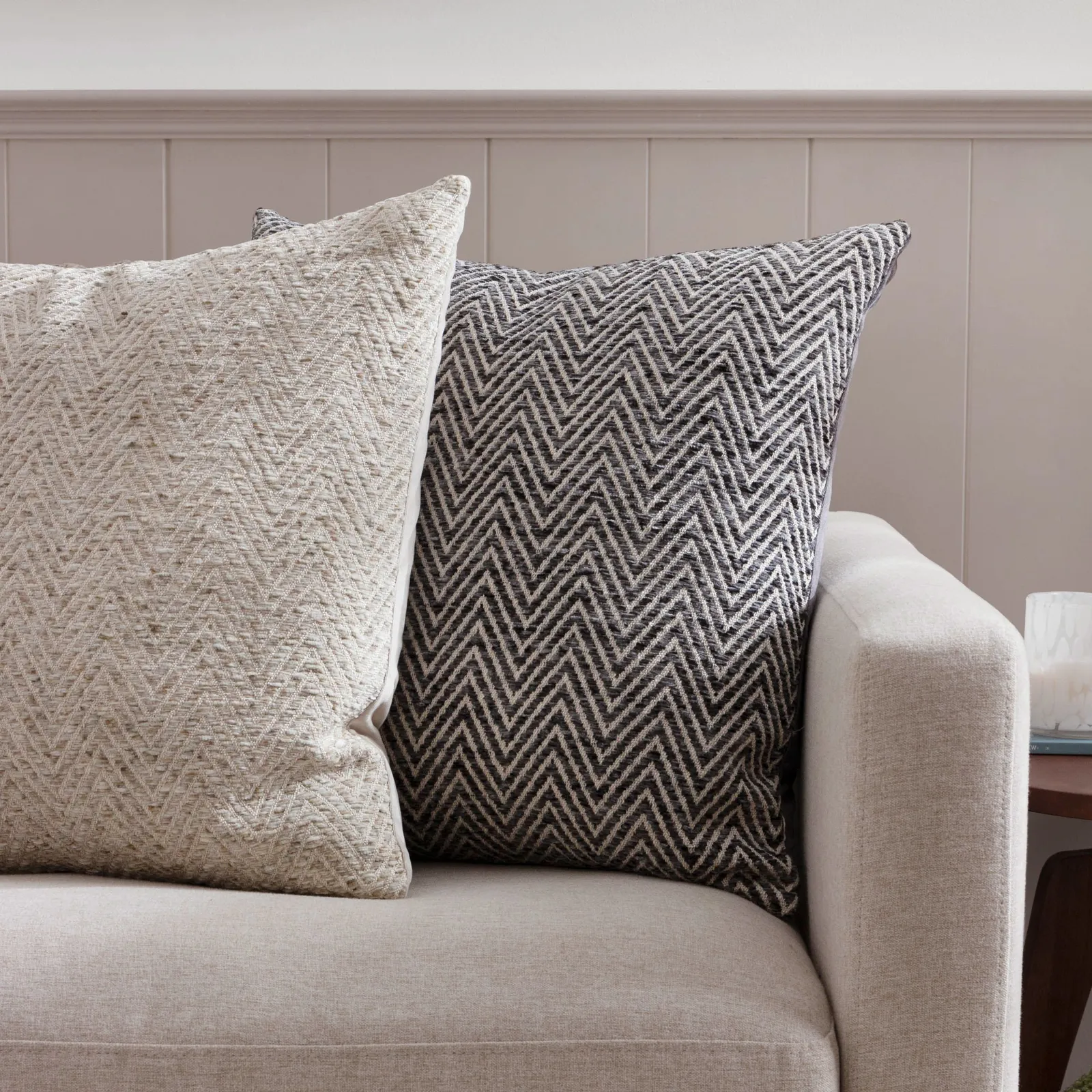 Wylder Croft Twill Woven Cushion in Beige 6