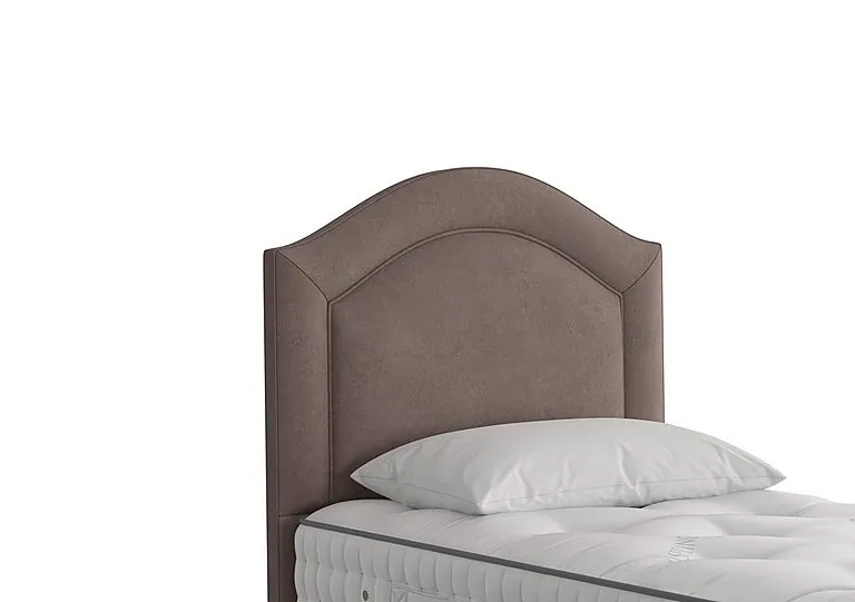 Artemis Headboard - Single - Faux Suede Mocha