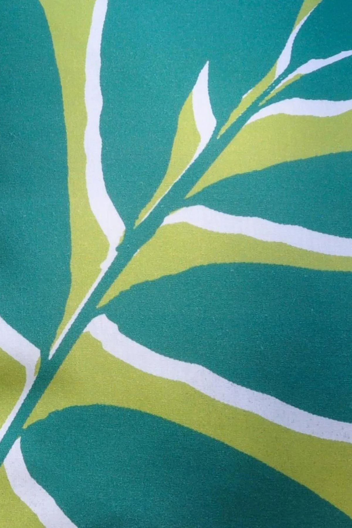 Fusion 'Leaf Print' Water & UV Resistant Filled Cushion in Green 2