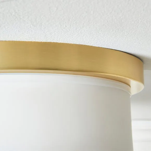 Roan Gold Bathroom Flush Ceiling Light 3