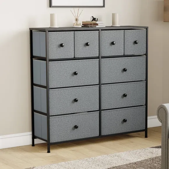 Maye 10 Drawer Fabric Chest 1
