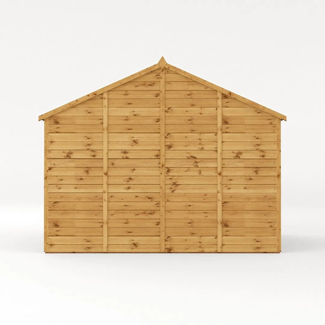 Mercia Premium Shiplap Reverse Apex Workshop - L322.7 x W308.2 x H250.3 cm in Brown 3