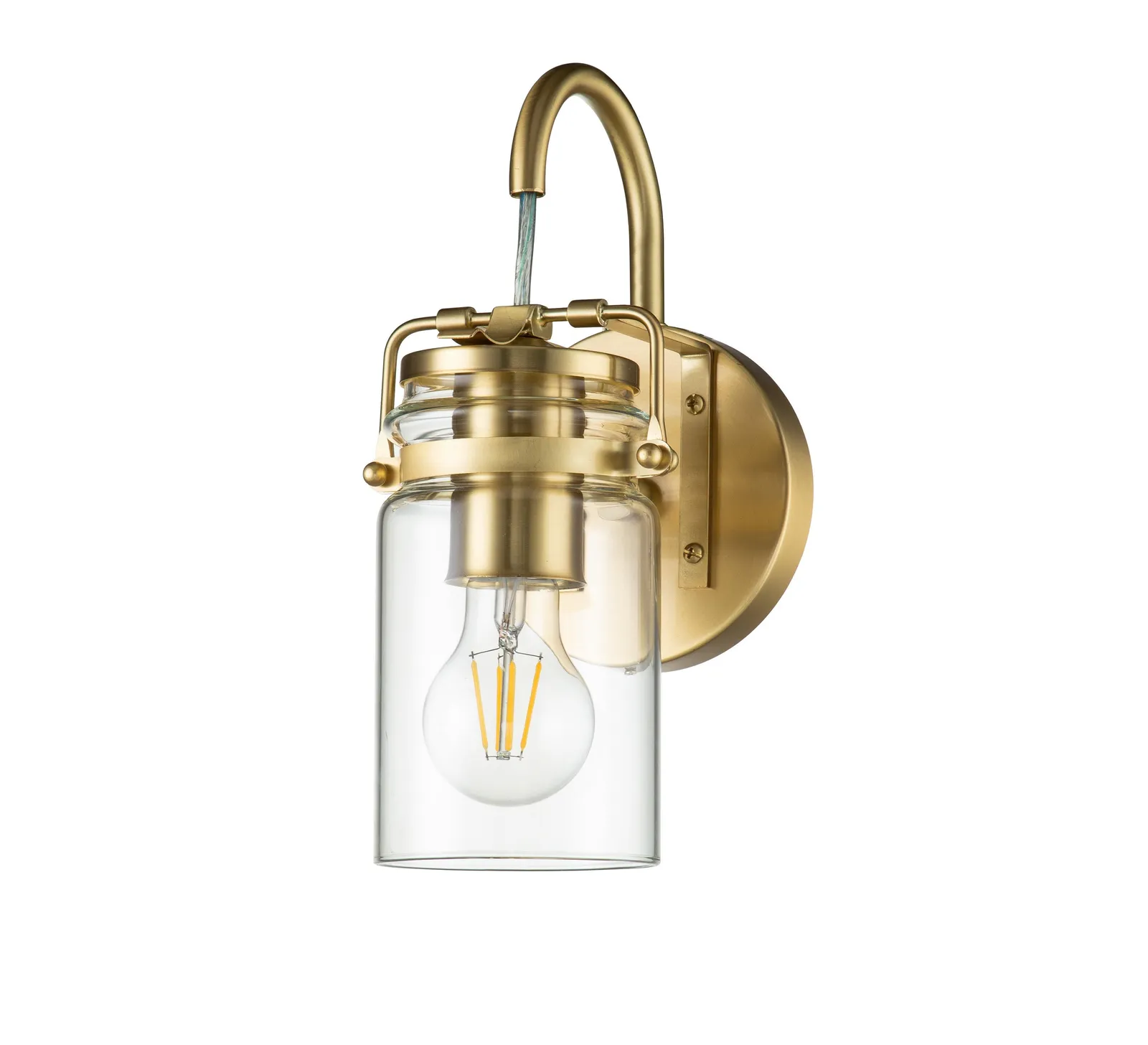 Netlighting Kichler Brinley Wall Lamp Brushed Brass in Yellow 2