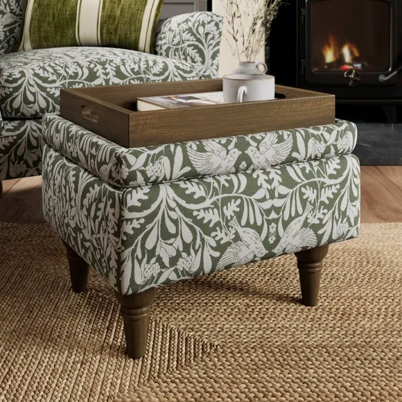 Charnwood Alora Chenille Storage Footstool 2