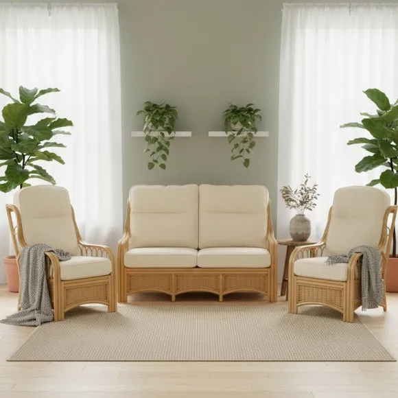 Desser Vale Rattan 3 Seater Sofa & 2 Chairs Set