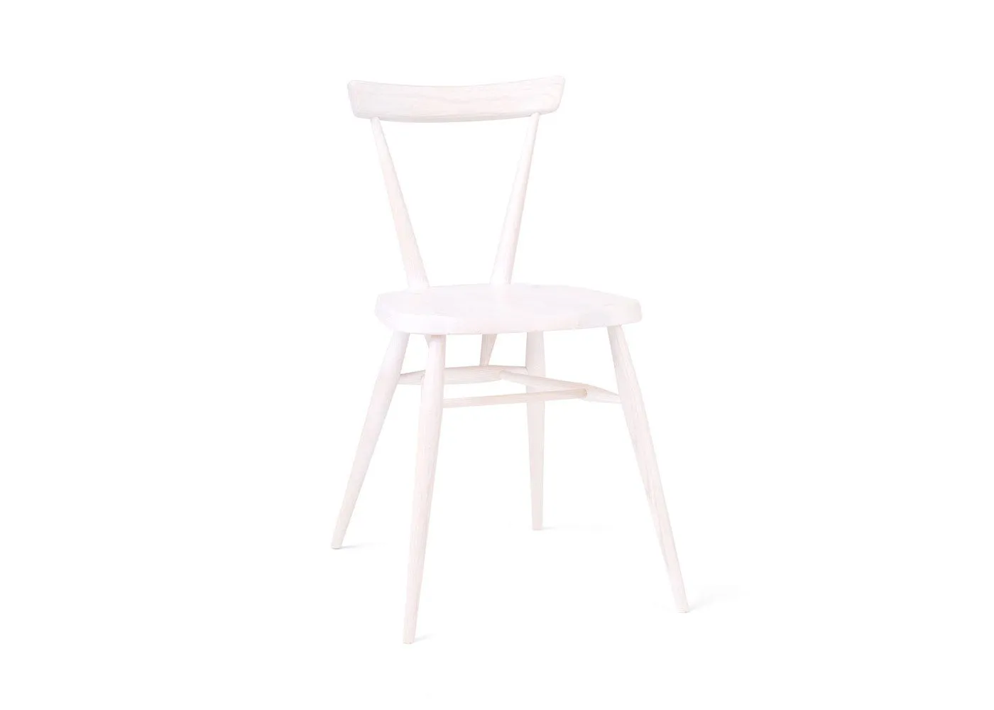 Ercol Stacking Chair Whitened Ash