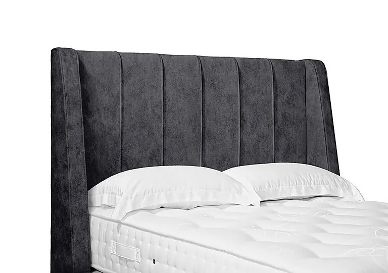 Artisan Collection Alden High Floor Standing Headboard - Double - Daytona Coal