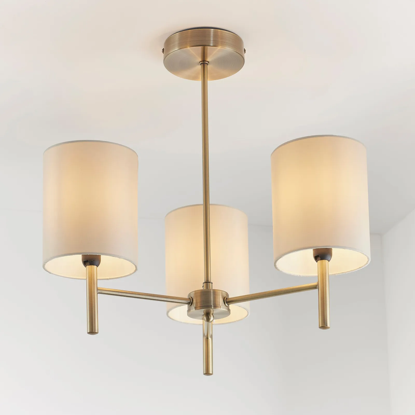 Vogue Dewey 3 Light Semi Flush Ceiling Light 1