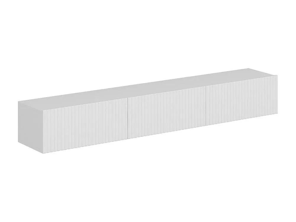 Vente-unique Wall - Mounted TV Unit With 3 Doors - White - DANTAY 5