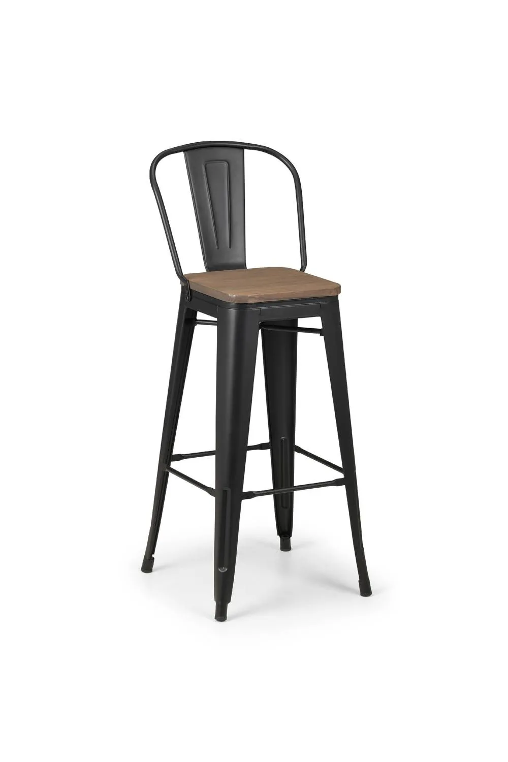 Julian Bowen Grafton Metal Bar Stool (Set of 2) in Brown 6