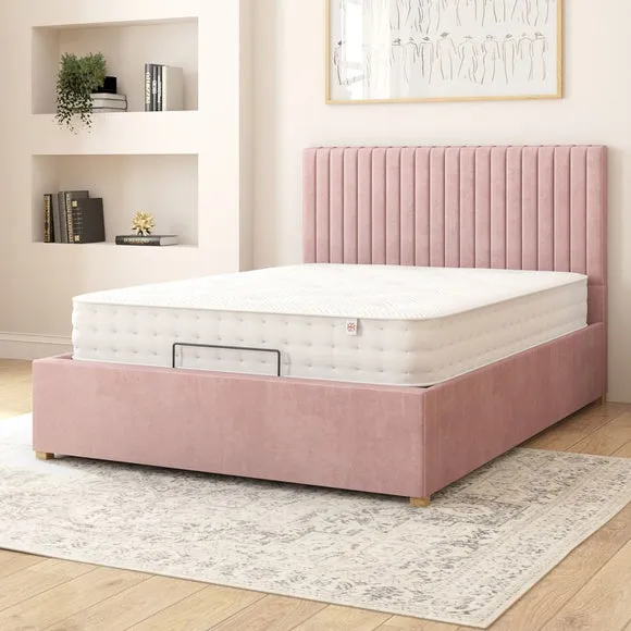 Grant Plush Velvet Adjustable Bed 2